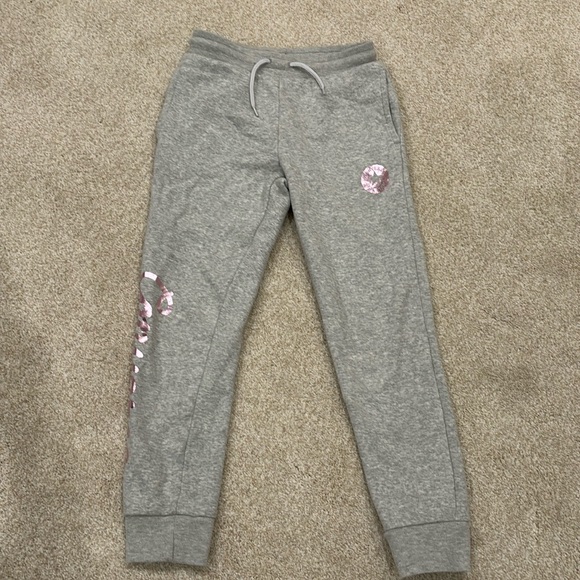 Girls Converse Sweatpants Gray - Size Medium 10-12 years - Picture 1 of 4